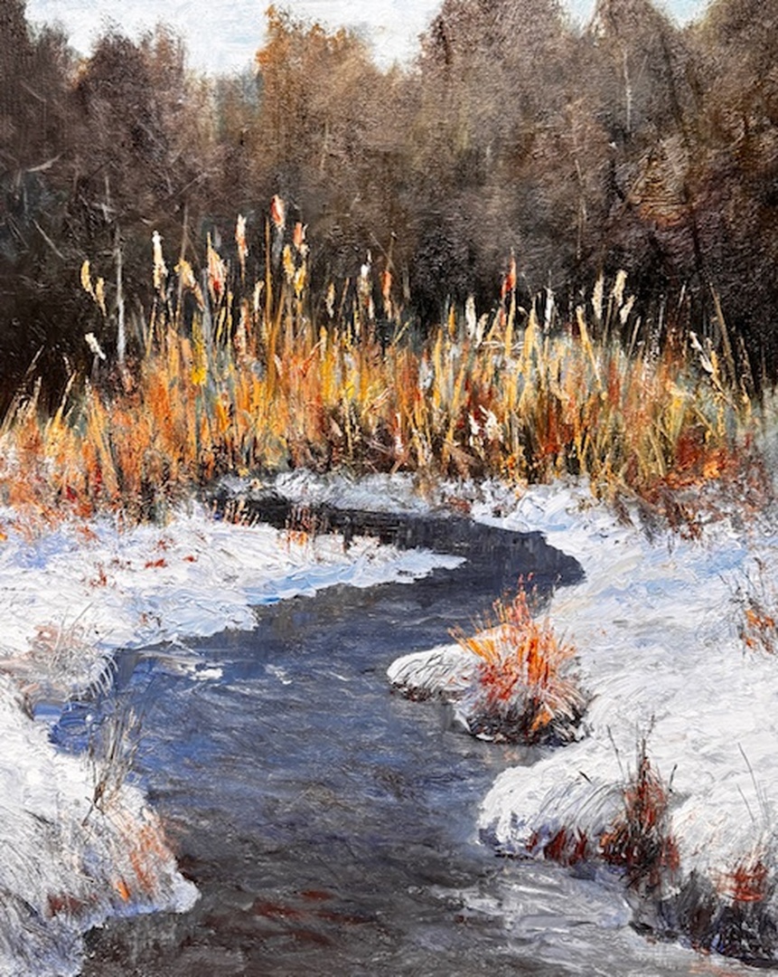 Backlit - 20 x 16 in wide - Oil on Wood Panel