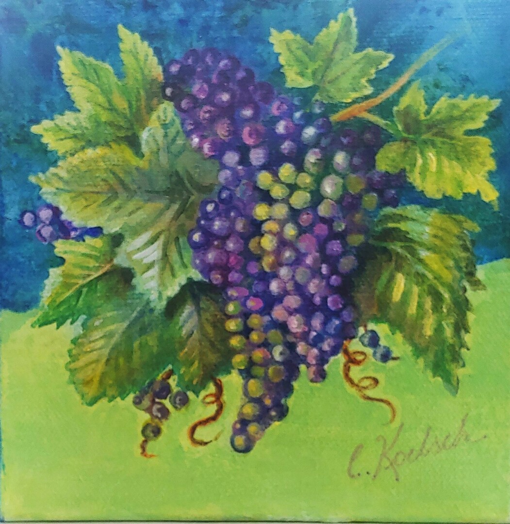 'JUICY' - 6x6 in. Acrylic on Canvas