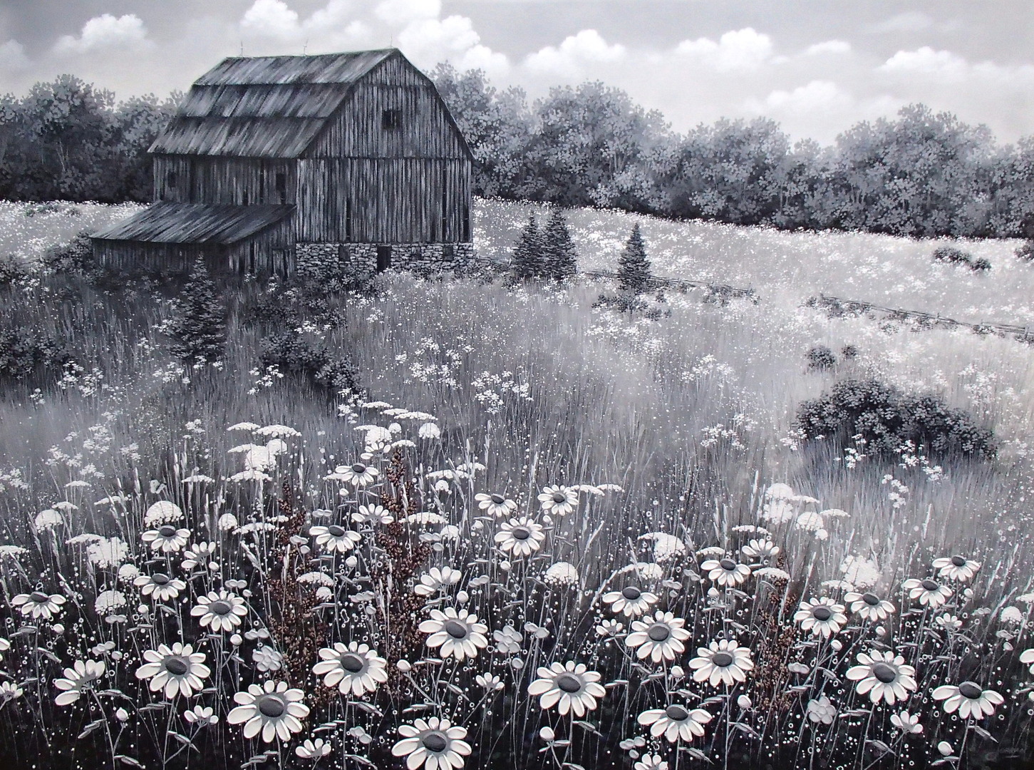 A Good Old Day (25') - 30 x 40 in. wide - Acrylic on Canvas