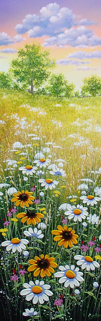 Glow With It (25') - 30 x 10 in. wide - Acrylic on Canvas