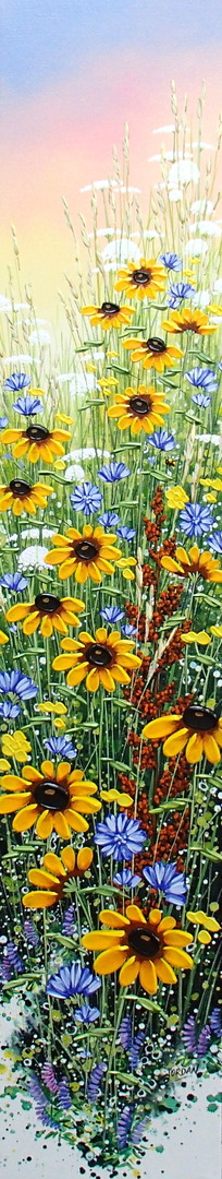 Susan's (25') - 30 x 6 in. wide - Acrylic on Canvas