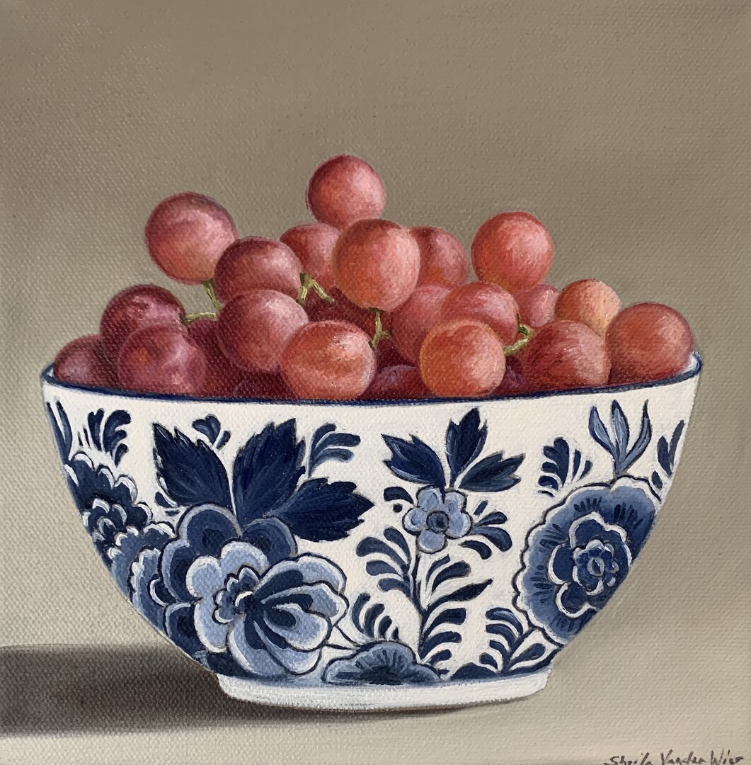 Delft Blue II - 8x8 - Oil on Canvas
