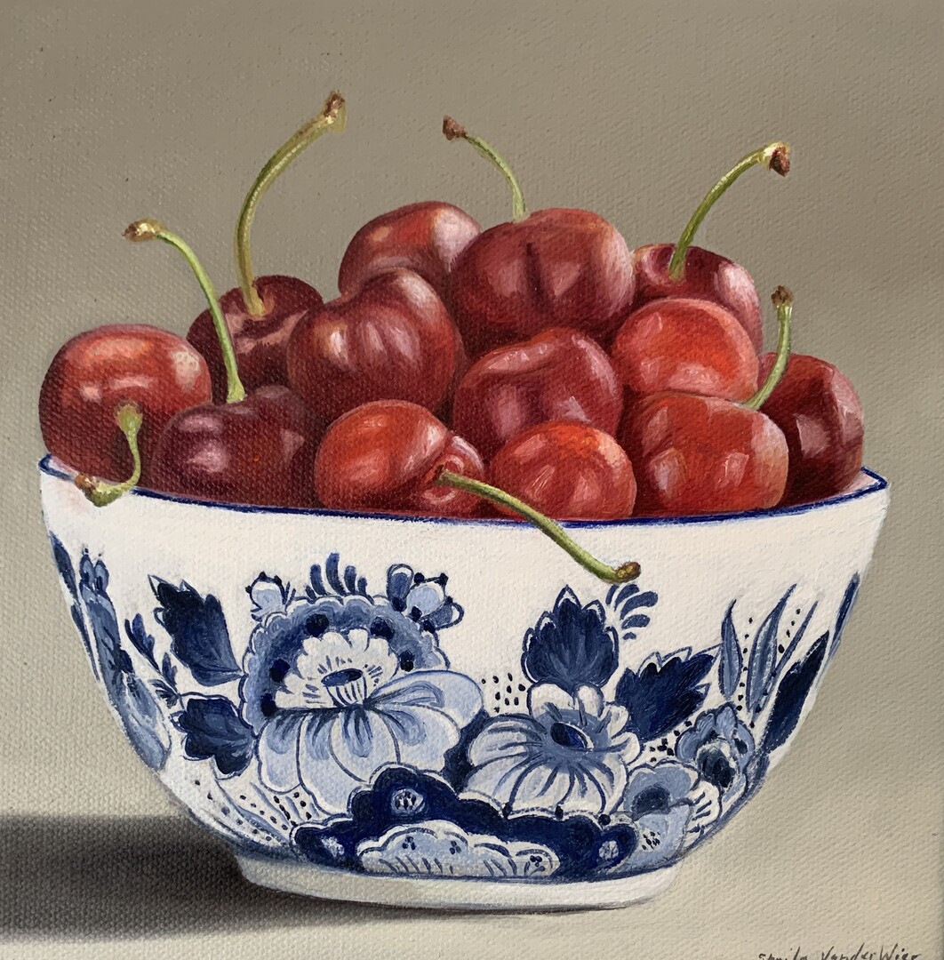 Delft Blue III - 8x8 - Oil on Canvas