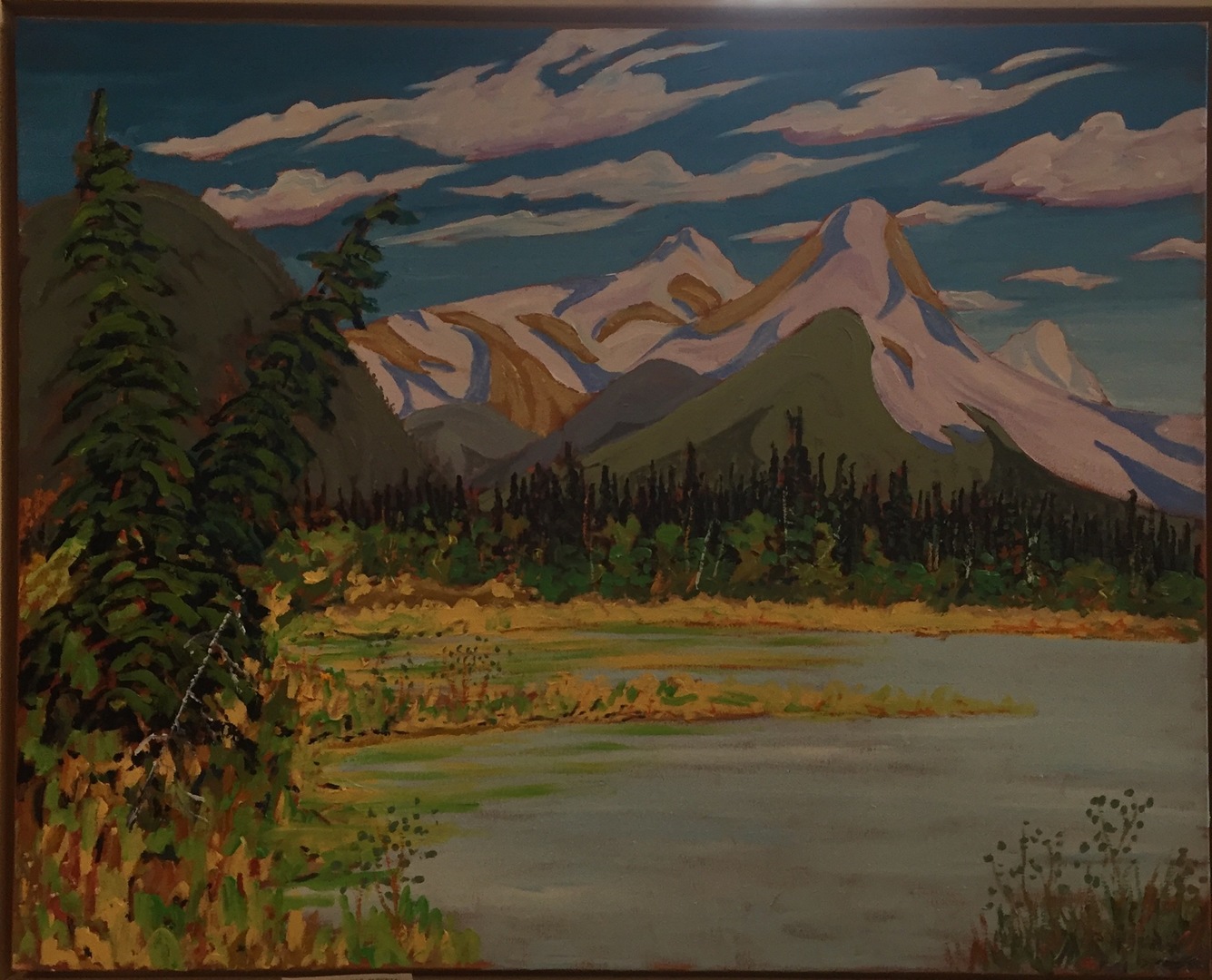 Vermillion Lakes AB - 24 x 30 - Oil on Canvas - Bill Franks