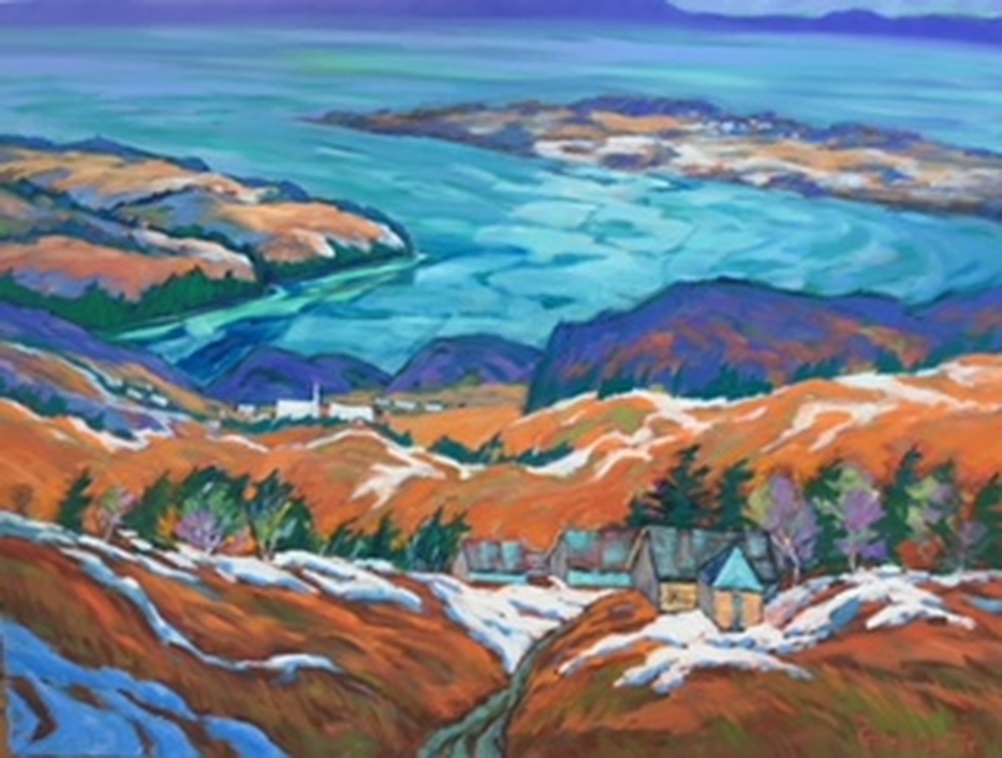 Spring Thaw Baie-St-Paul  30x40 Oil  $5,500