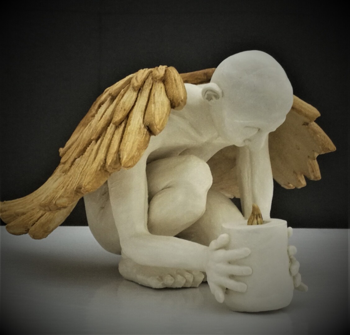 Uriel - Hand Sculpted Clay - Jane Garcia