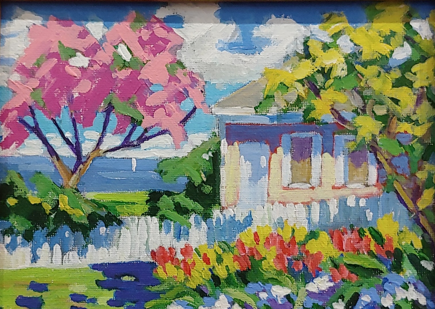 Spring Celebration 5 x7 - Acrylic on Canvas - James Harper