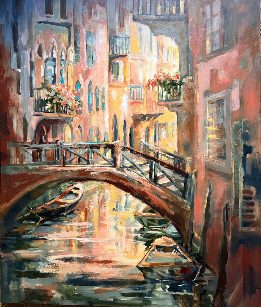 Barbara.Ridehalgh_Hidden Canal, Venice.acrylics.30x36_ (3)[440]