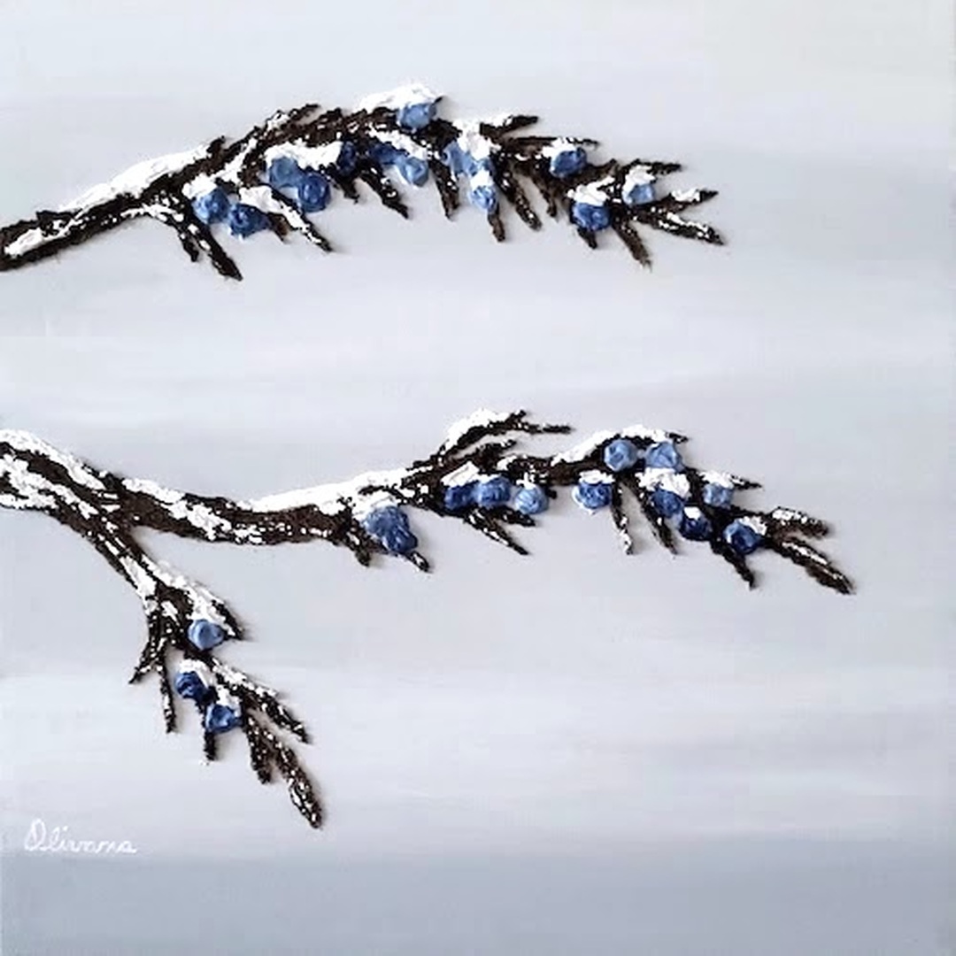 Juniper Berries - Winter Wonder Series -- 12_x12_